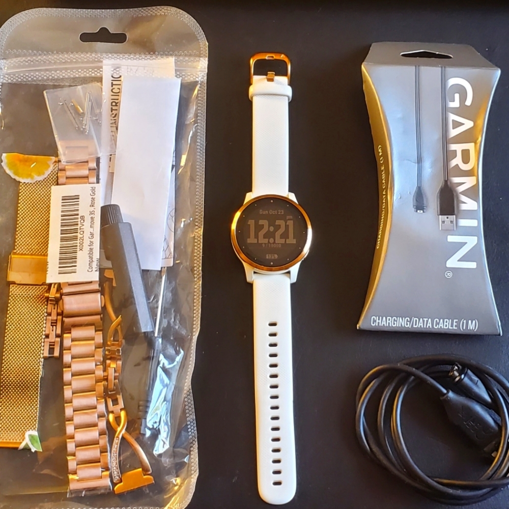 Garmin Vivoactive 4S Rose Gold White